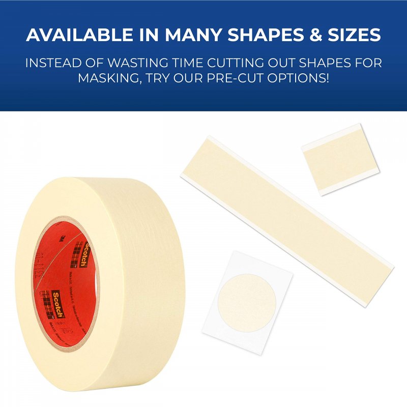 3m 2364 Performance Masking Tape A Pack Of 100 Pcs 2 In W X 10 5 L Tan Rubber Adhesive Crepe Paper Backing Painters Strip