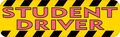 10in X3in Student Driver Magnet Car Door Magnetic Truck Sign Magnets Signs By Stickertalk 