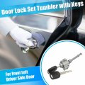 X Autohaux 1 Set Front Door Lock Cylinder Kit With 2 Keys For Honda Accord 2013-2017 72185-t2a-a01