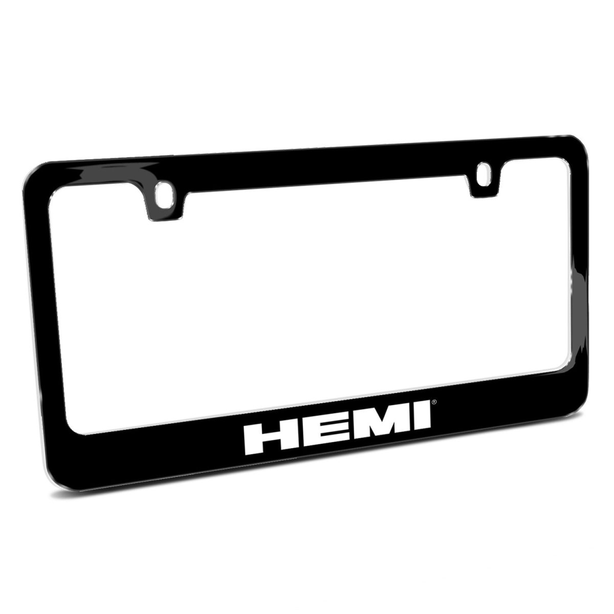 Hemi Uv Led Printed Black Metal License Plate Frame 12 In X 6 Universal Fit For Car Suv Truck Official Licensed With Theft