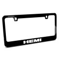 Hemi Uv Led Printed Black Metal License Plate Frame 12 In X 6 Universal Fit For Car Suv Truck Official Licensed With Theft