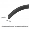 Uxcell U Channel Edge Trim 13 1ft Length Rubber Guard Seal Strip Protector Fit For 0 8-1 5mm 15 64 W X 5 16 H Black