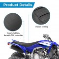 Motoparty Seat Cover For Yamaha Yfz450r 2009-2021 Comfortable Durable Non-slip Grained Pvc Material All Black