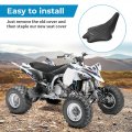 Motoparty Seat Cover For Yamaha Yfz450r 2009-2021 Comfortable Durable Non-slip Grained Pvc Material All Black