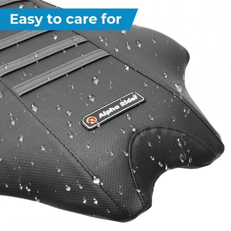 Motoparty Seat Cover For Yamaha Yfz450r 2009-2021 Comfortable Durable Non-slip Grained Pvc Material All Black