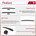Hecasa Rear Trunk Spoiler Wing Compatible With 2008-2023 Dodge Challenger Abs Unpainted Matte Black Srt Style