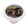 King Arthurs Joust Decorative High Gloss Ceramic Drawer Knob 