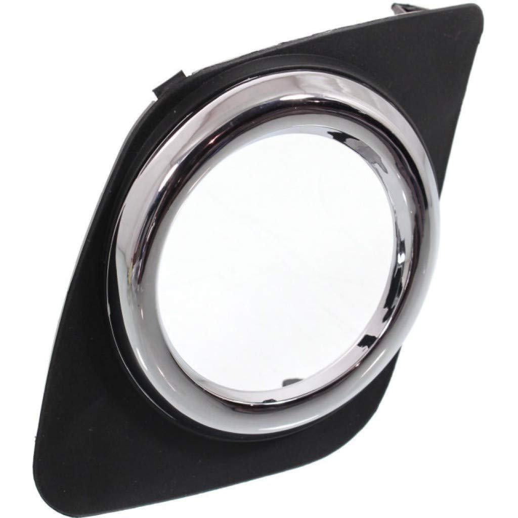 Fog Light Cover Pair For Toyota Rav4 2009 2010 2011 2012 Black Chrome Trim With Hole Base Sport Model Dot Certified To1038129