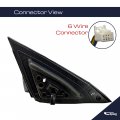 Spieg Ni1320312 Driver Side Mirror Replacement For Nissan Altima S Sr 2019-2021 Power Heated Turn Signal Paintable Black 6 Pins