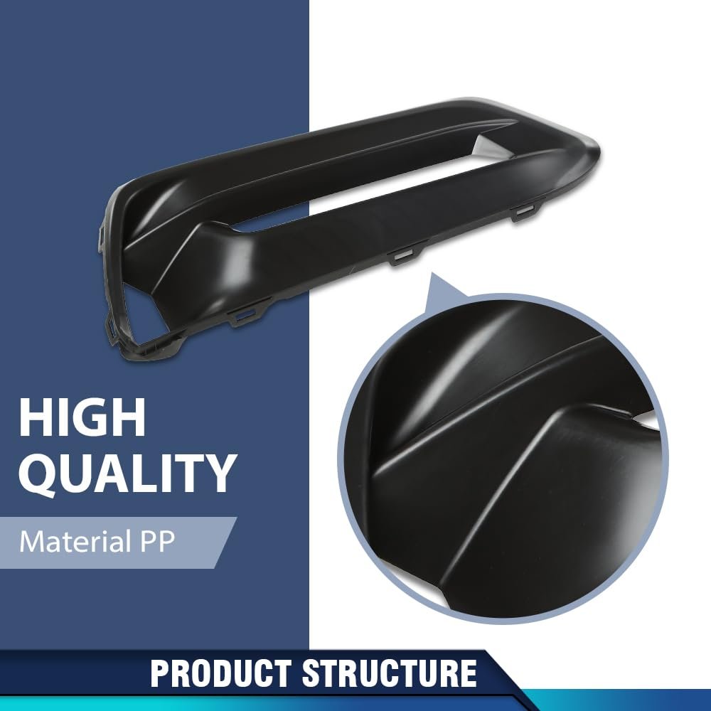 Pit66 Front Bumper Fog Lamp Bezel Light Cover Passenger Right Side Compatible With Honda Accord Sedan 2018-2020 71102tvaa10