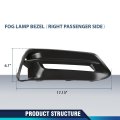 Pit66 Front Bumper Fog Lamp Bezel Light Cover Passenger Right Side Compatible With Honda Accord Sedan 2018-2020 71102tvaa10