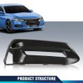 Pit66 Front Bumper Fog Lamp Bezel Light Cover Passenger Right Side Compatible With Honda Accord Sedan 2018-2020 71102tvaa10