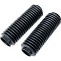 16-3002 Fork Boots Pair Black Rubber Front End Shields For Dirt And Debris Protection 