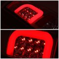 Chrome Smoke Lens 3d Led C-shape Bar Tail Brake Lights Compatible With Ford F150 97-03 F250-f550 Super Duty 99-07