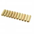 10pcs Brass Straight Pcb Pillar Female Thread Hex Standoff Spacer M4x6x18mm 