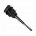 Uxcell 2pcs 18mm Motorcycle Engine Oil Tank Level Gauge Cap Filler Dipstick Black Plastic For Gy6 125