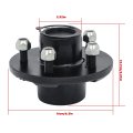 Pre-assembled 5 On 4 Inch Trailer Hub Kit With Bearing Replacement For 00 Lbs 84 Spindle 5 Pieces Set