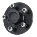 Pre-assembled 5 On 4 Inch Trailer Hub Kit With Bearing Replacement For 00 Lbs 84 Spindle 5 Pieces Set