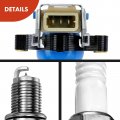 A-premium Set Of 8 Ignition Coil Pack And Iridium Spark Plugs Compatible With Land Rover Range 2004-2005 Bmw X5 M5 2000-2003