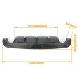 Rear Bumper Diffuser For 2016 2018 Nissan Altima Carbon Fiber Color Abs Plastic Lower Lip Spoiler Splitter Shark Fins Valance