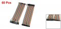 Uxcell 60pcs Multicolor Jumper Wires 2 0mm To 54mm Female Connector 20cm