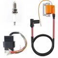 Ignition Coil Cdi Box And Spark Plug For Yamaha G1 Gas 2 Cycle Golf Car Cart 1979 To 1986 J10-85540-20-00 355-82310 