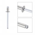 Uxcell Blind Rivets 304 Stainless Steel Pull Core Decoration 4mm Diameter 6mm Grip Length Silver Tone 25pcs
