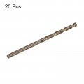 Uxcell 20pcs 3 8mm Metric Diamond Coated Twist Drill Bits High Speed Steel