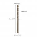 Uxcell 20pcs 3 8mm Metric Diamond Coated Twist Drill Bits High Speed Steel