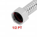 Uxcell Braid Design Stainless Steel Flexible Shower Hose Connector 60cm Long