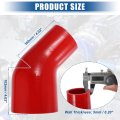 45 Degree 3 0 Inch To 4 Id 4ply Car Elbow Reducer Silicone Hose Coupler Intercooler Tube Intake Piping Red 76-102mm