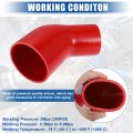 45 Degree 3 0 Inch To 4 Id 4ply Car Elbow Reducer Silicone Hose Coupler Intercooler Tube Intake Piping Red 76-102mm