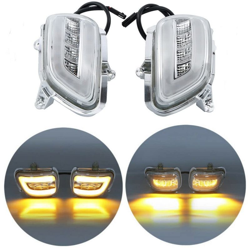 Tcmt Front Led Turn Signals Clear Lens Fit For Honda Goldwing Gl1800 2001-2017 F6b 2013-2017