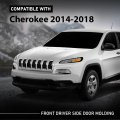 Front Driver Side Door Molding For Jeep Cherokee 2014-2018 Black 6vx67rxfac