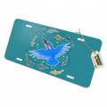 Graphics More Kingfisher Bird Swimming With Fish Novelty Metal Vanity Tag License Plate