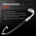 A-premium A C Discharge Line Hose Assembly Compatible With Nissan D21 1992-1994 Pickup 1995-1997 L4 2 4l Compressor To
