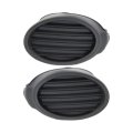 Fog Light Covers Ford Focus 2012 2013 2014 Front Driver And Passenger Side Pair Textured Dark Gray Replacement For Cp9z17b814b 