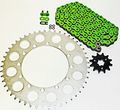 Kawasaki Kx125 125 Green O Ring Chain And Sprocket 13 50 116l 