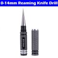 Sagasave 0-14mm Reaming Knife Edge Reamer Drill Bit Tool For Car Modeling Wood Stainless Steel