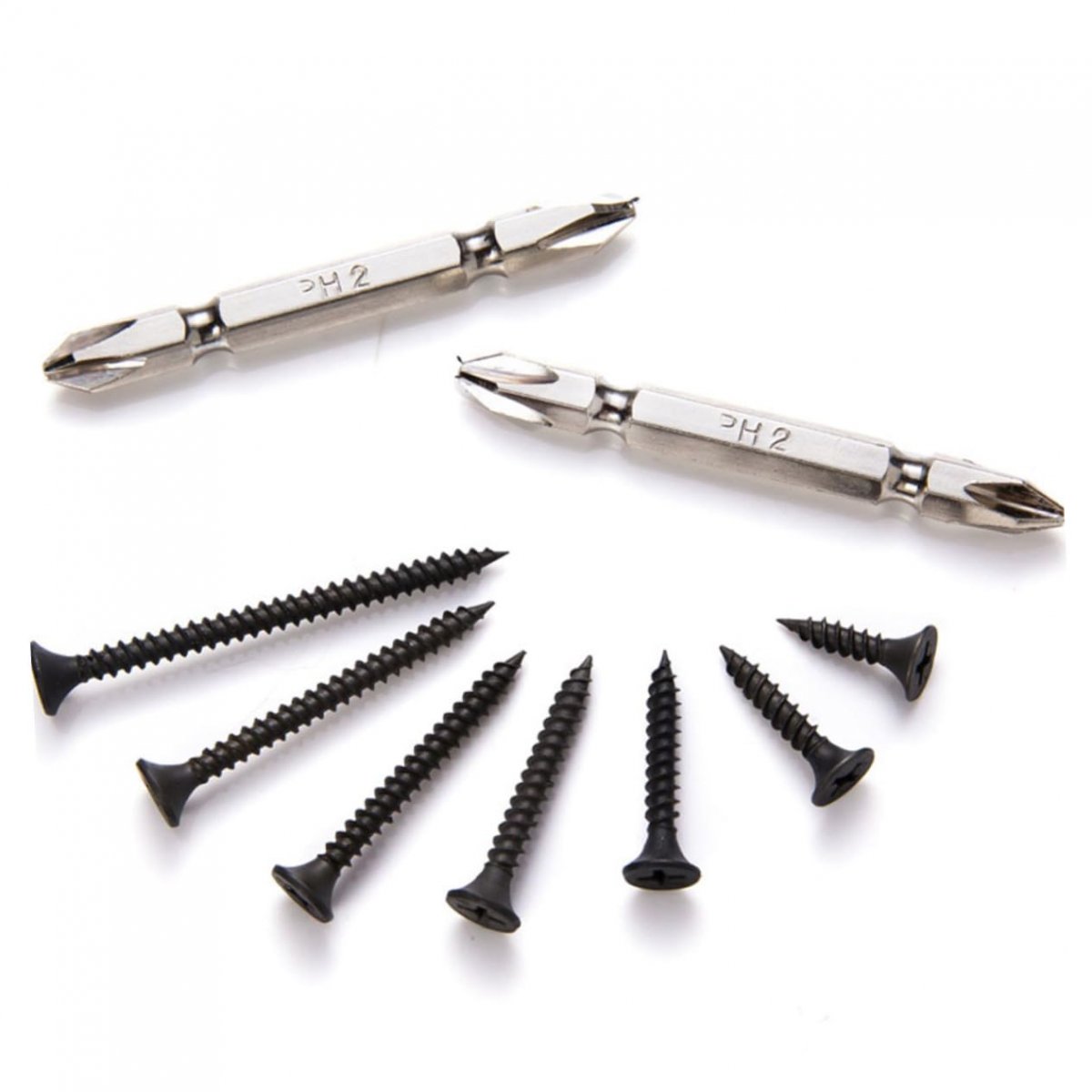 Gatuida 282pcs Screws Kits Hex Head Metal Screw Siding Nails High Strength