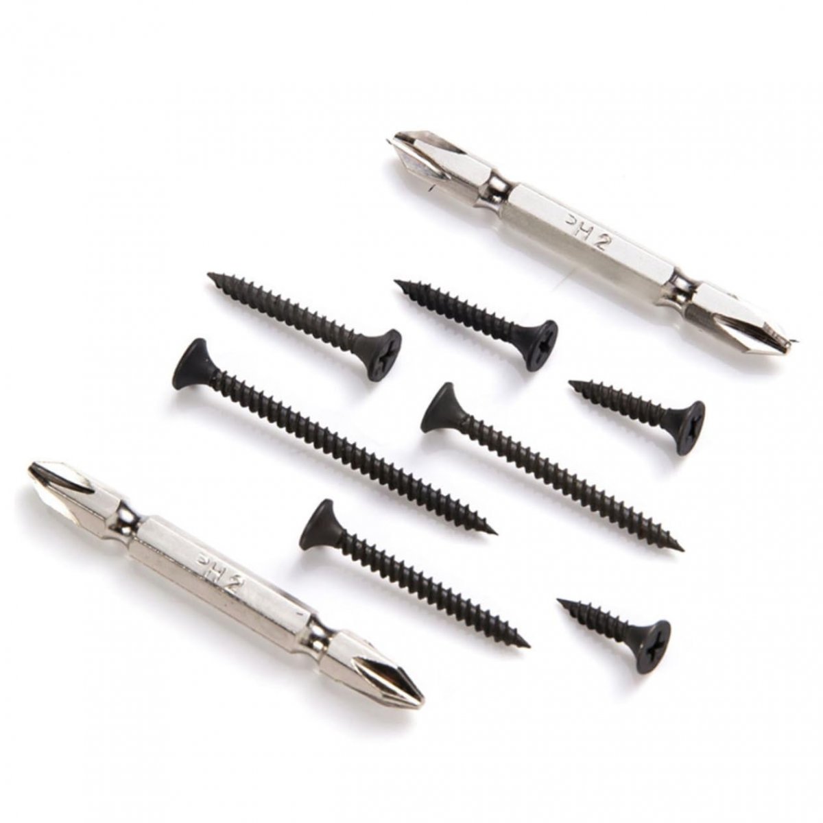 Gatuida 282pcs Screws Kits Hex Head Metal Screw Siding Nails High Strength