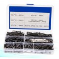 Gatuida 282pcs Screws Kits Hex Head Metal Screw Siding Nails High Strength
