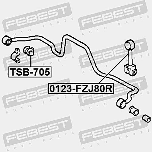 Rear Stabilizer Link Febest 0123-fzj80r 48802-60060