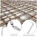 Doitool 2pcs Steel Bar Hook Tools Tie Wire Metal Twisting Fence Concrete Curbing Tool Curved Hooks Rebar Stainless Accessories