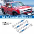 X Autohaux 4pcs New Cab Body Assembly Mount Cushion Bolt 10 9 Grade Mild Steel M12x1 75x120 Fits For Chevrolet Silverado 1500