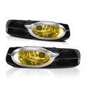 Yellow Lens Fog Light Bumper Lamps W Wiring Kit 2012-2013 Honda Civic 2dr Coupe