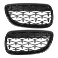 Front Hood Bumper Grille For Bmw 328xi 328i 335i 335xi M3 No 51137157277 51137157278 Kidney Grill Diamond Star Black 1 Pair 