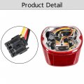 Waltyotur Red Tail Light Motorcycle Rear Taillights With Brake License Plate Lights Replacement For Dyna Flst Fxstb Fxst Models