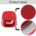 Red Tail Light Motorcycle Rear Taillights With Brake License Plate Lights Replacement For Dyna Flst Fxstb Fxst Models