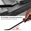 Pry Bar 12in Heavy Duty Prybar With Metal Strik Hammer Cap Multifunctional Hand Crowbar Striking Mechanic Tools For Automotive